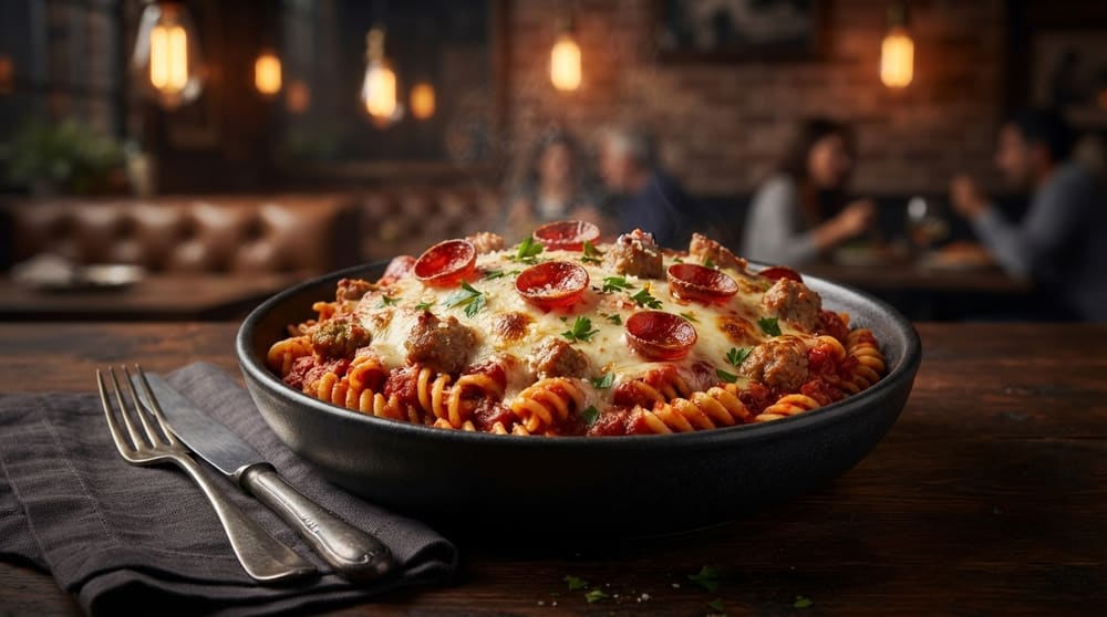 Oven-Baked Italian Meats Pasta